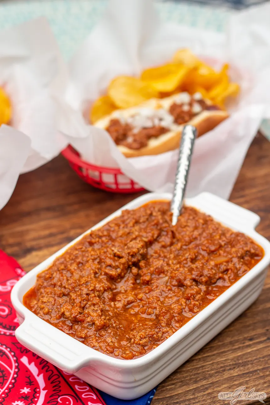 Nates Famous Hot Dog Chili